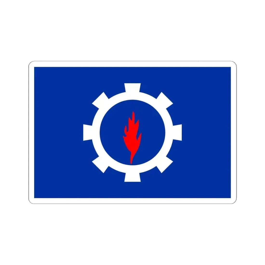 Flag of the Suez Governorate Egypt - STICKER Vinyl Kiss-Cut Decal 6 Inch White - The Sticker Space