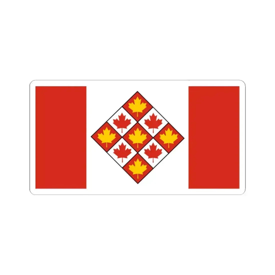 Flag of the Supreme Court of Canada (Canada) STICKER Vinyl Kiss-Cut Decal 2 Inch White - The Sticker Space