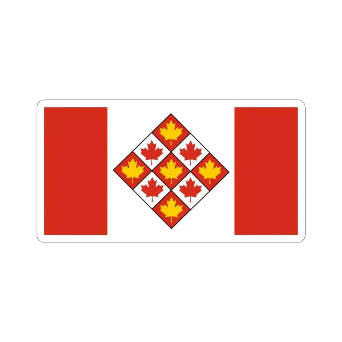 Flag of the Supreme Court of Canada (Canada) STICKER Vinyl Kiss-Cut Decal 3 Inch White - The Sticker Space