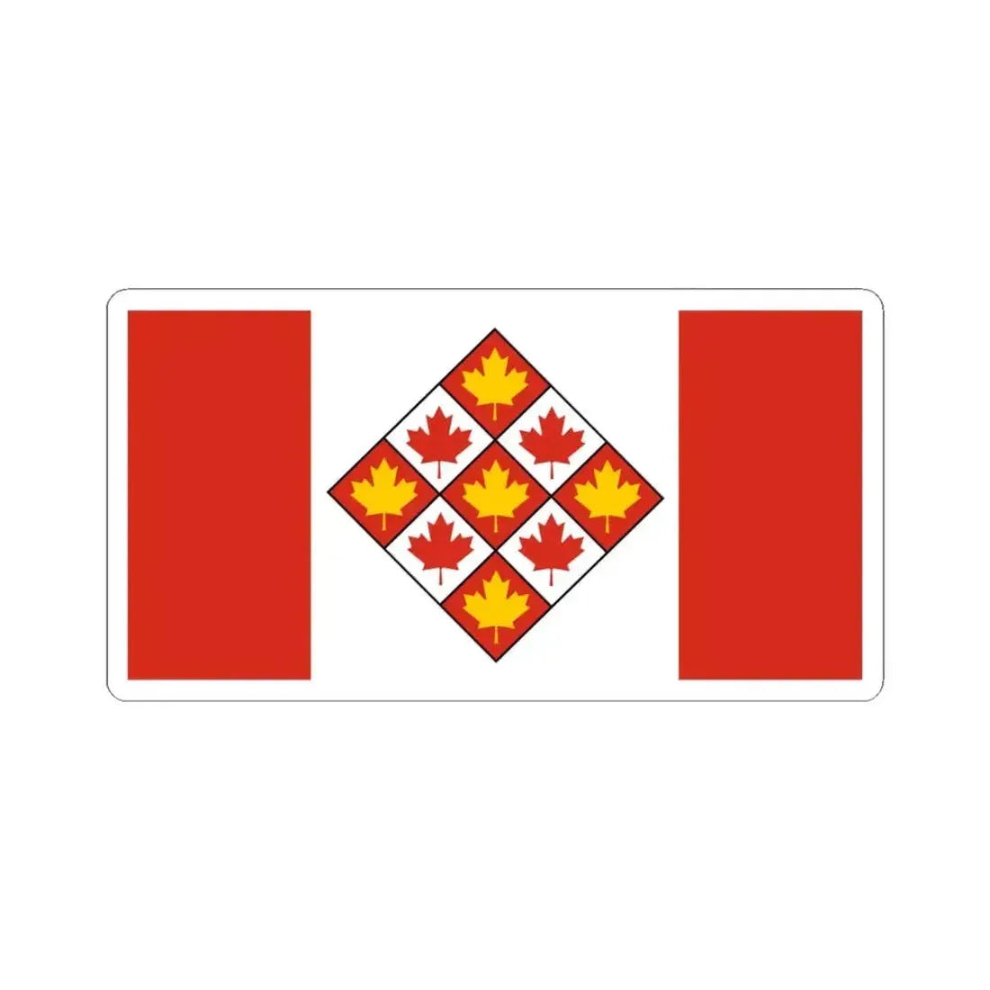Flag of the Supreme Court of Canada (Canada) STICKER Vinyl Kiss-Cut Decal 4 Inch White - The Sticker Space