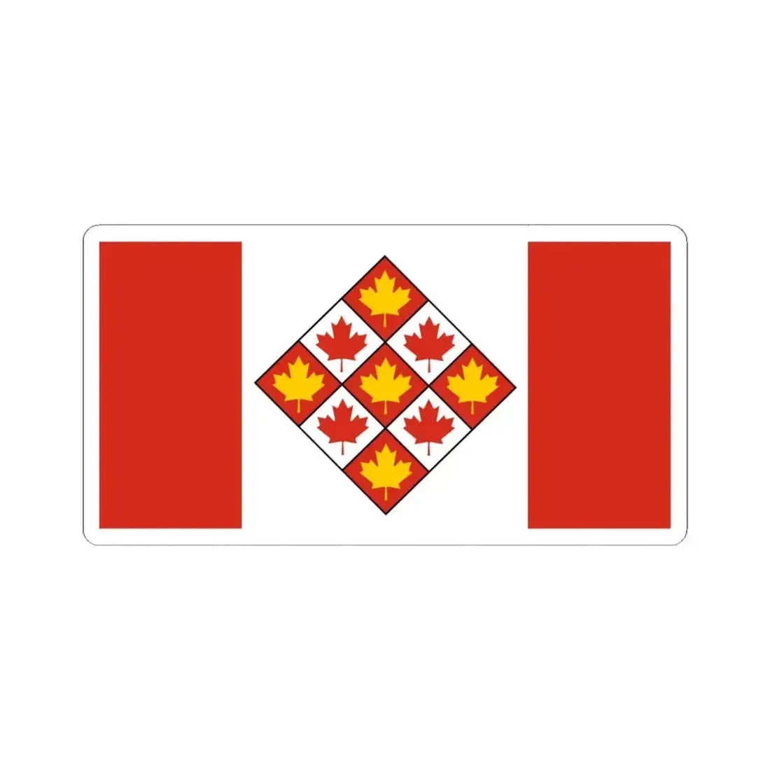 Flag of the Supreme Court of Canada (Canada) STICKER Vinyl Kiss-Cut Decal 6 Inch White - The Sticker Space