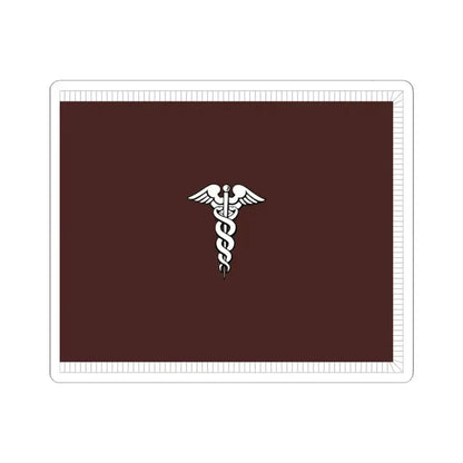 Flag of the Surgeon General of the United States Army with fringe (United States) STICKER Vinyl Kiss-Cut Decal 3 Inch White - The Sticker Space