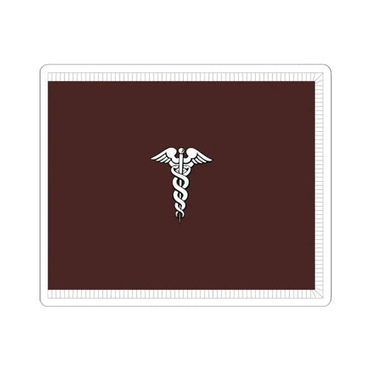 Flag of the Surgeon General of the United States Army with fringe (United States) STICKER Vinyl Kiss-Cut Decal 6 Inch White - The Sticker Space