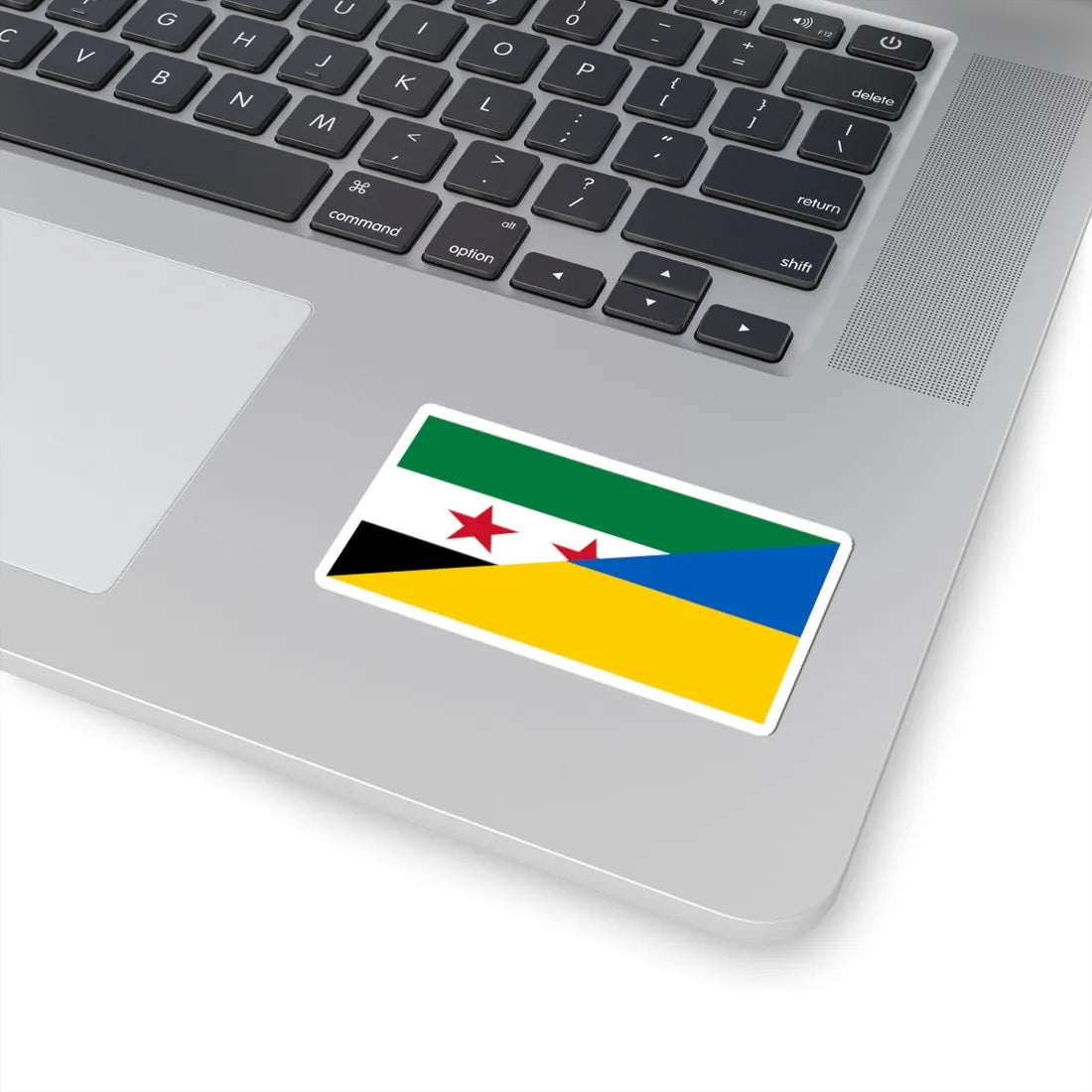 Flag of the Syrian revolution and Ukraine (Ukraine) STICKER Vinyl Kiss-Cut Decal - The Sticker Space