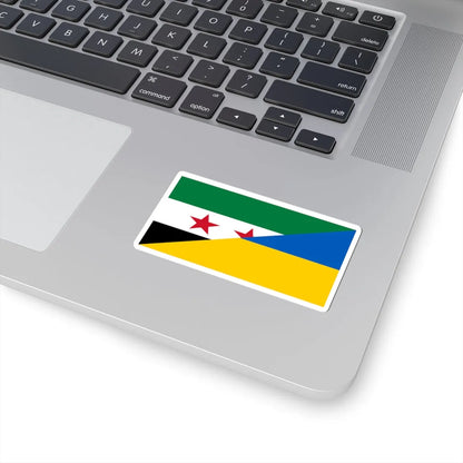 Flag of the Syrian revolution and Ukraine (Ukraine) STICKER Vinyl Kiss-Cut Decal - The Sticker Space