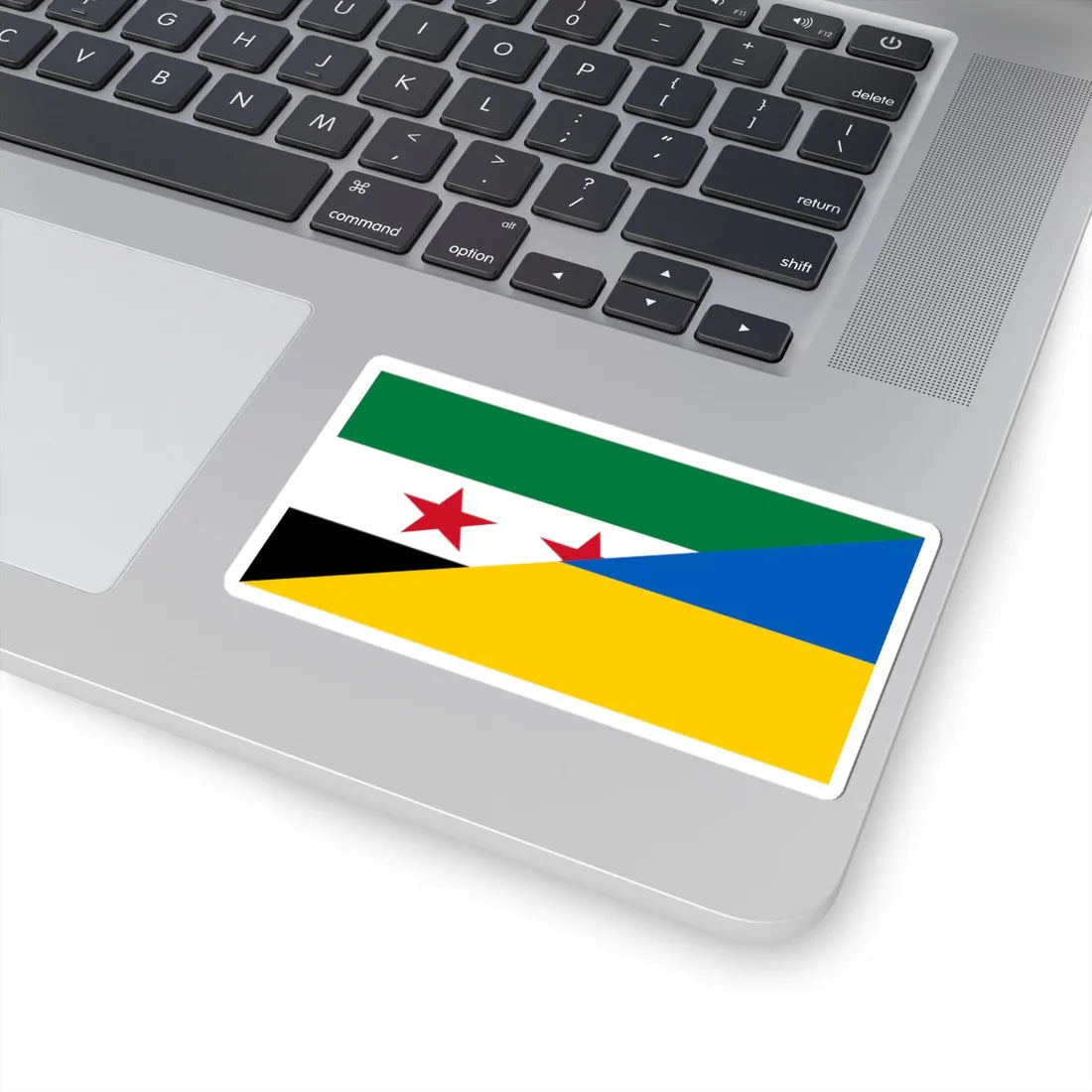 Flag of the Syrian revolution and Ukraine (Ukraine) STICKER Vinyl Kiss-Cut Decal - The Sticker Space