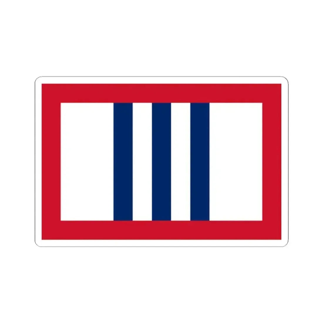 Flag of the Third Liberty Loan of 1918 (United States) STICKER Vinyl Kiss-Cut Decal 2 Inch White - The Sticker Space