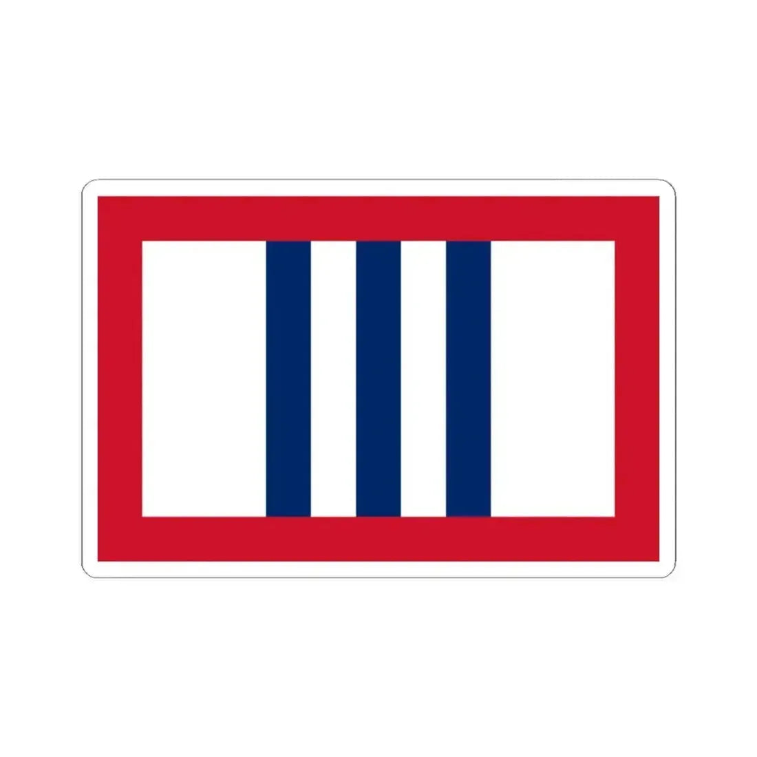 Flag of the Third Liberty Loan of 1918 (United States) STICKER Vinyl Kiss-Cut Decal 3 Inch White - The Sticker Space