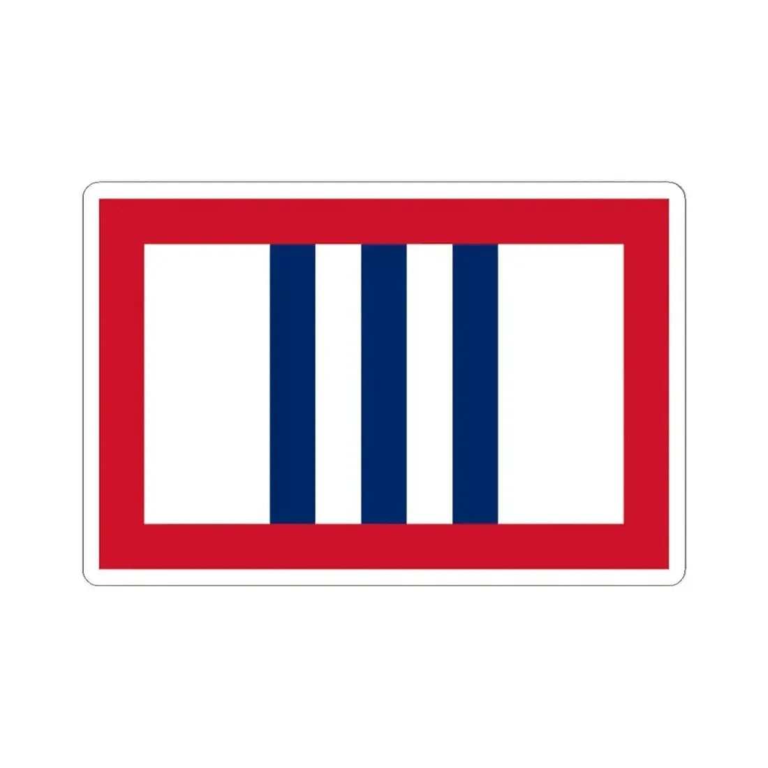 Flag of the Third Liberty Loan of 1918 (United States) STICKER Vinyl Kiss-Cut Decal 6 Inch White - The Sticker Space