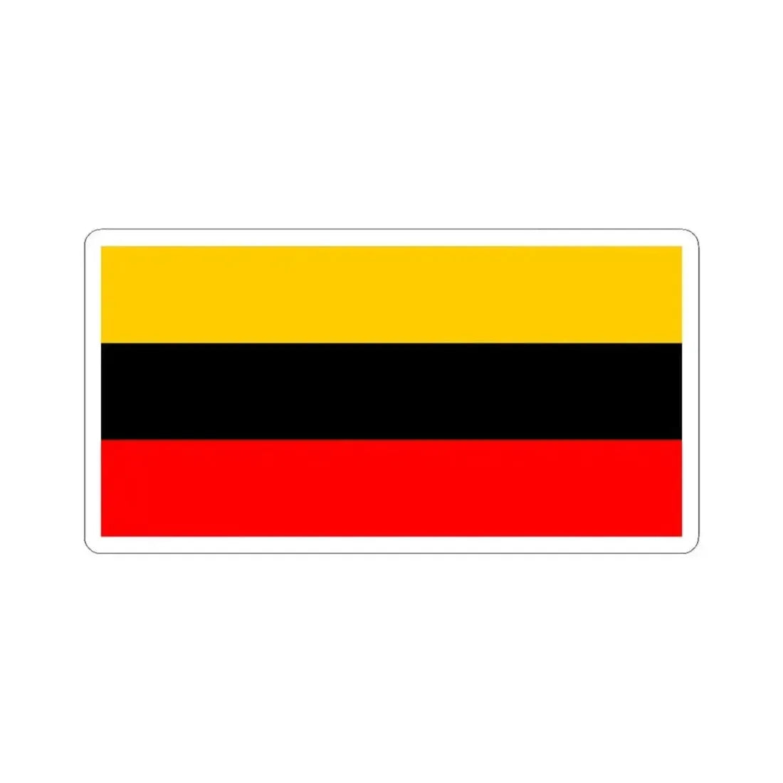 Flag of the Transcaucasian Federation (Armenia) STICKER Vinyl Kiss-Cut Decal 3 Inch White - The Sticker Space