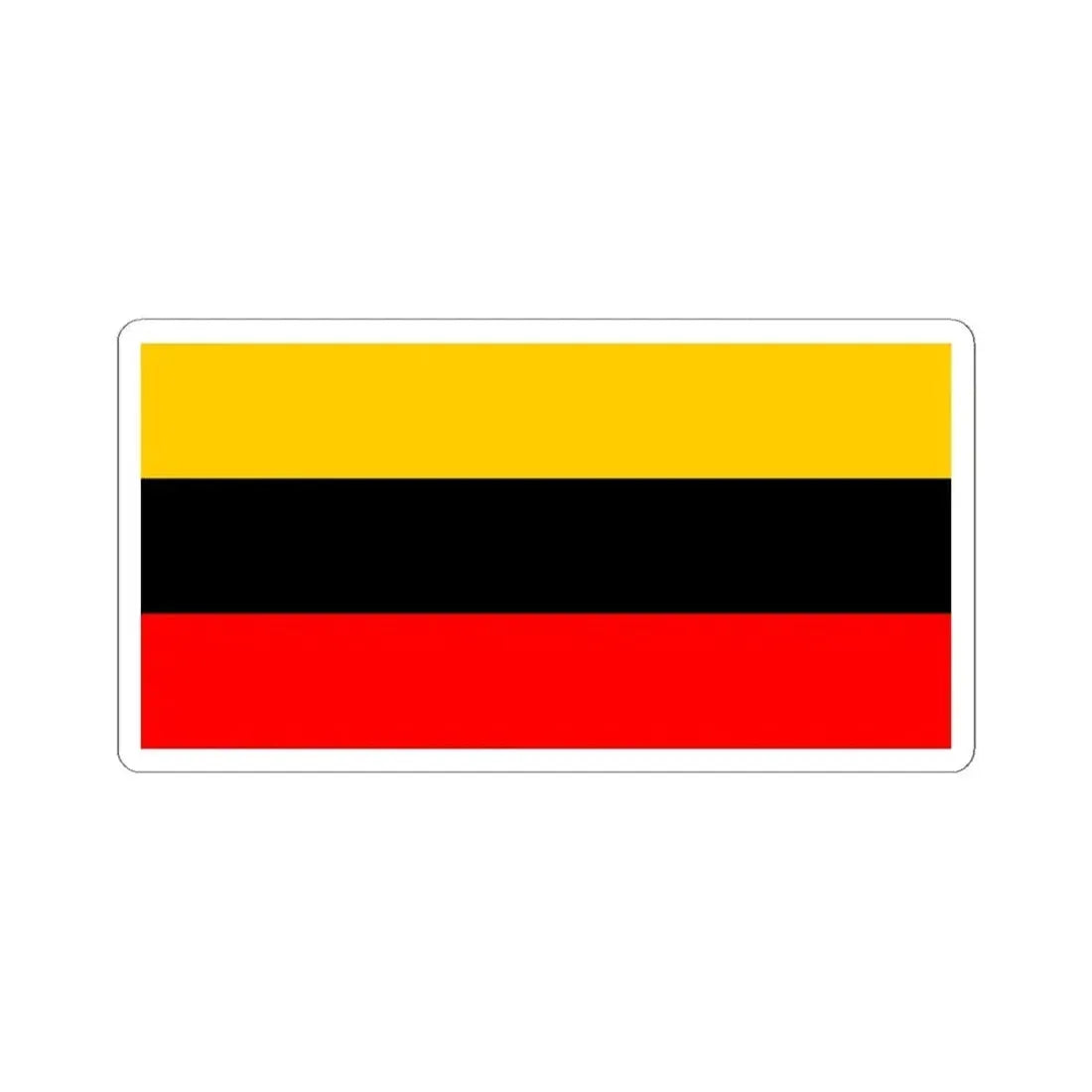 Flag of the Transcaucasian Federation (Armenia) STICKER Vinyl Kiss-Cut Decal 4 Inch White - The Sticker Space