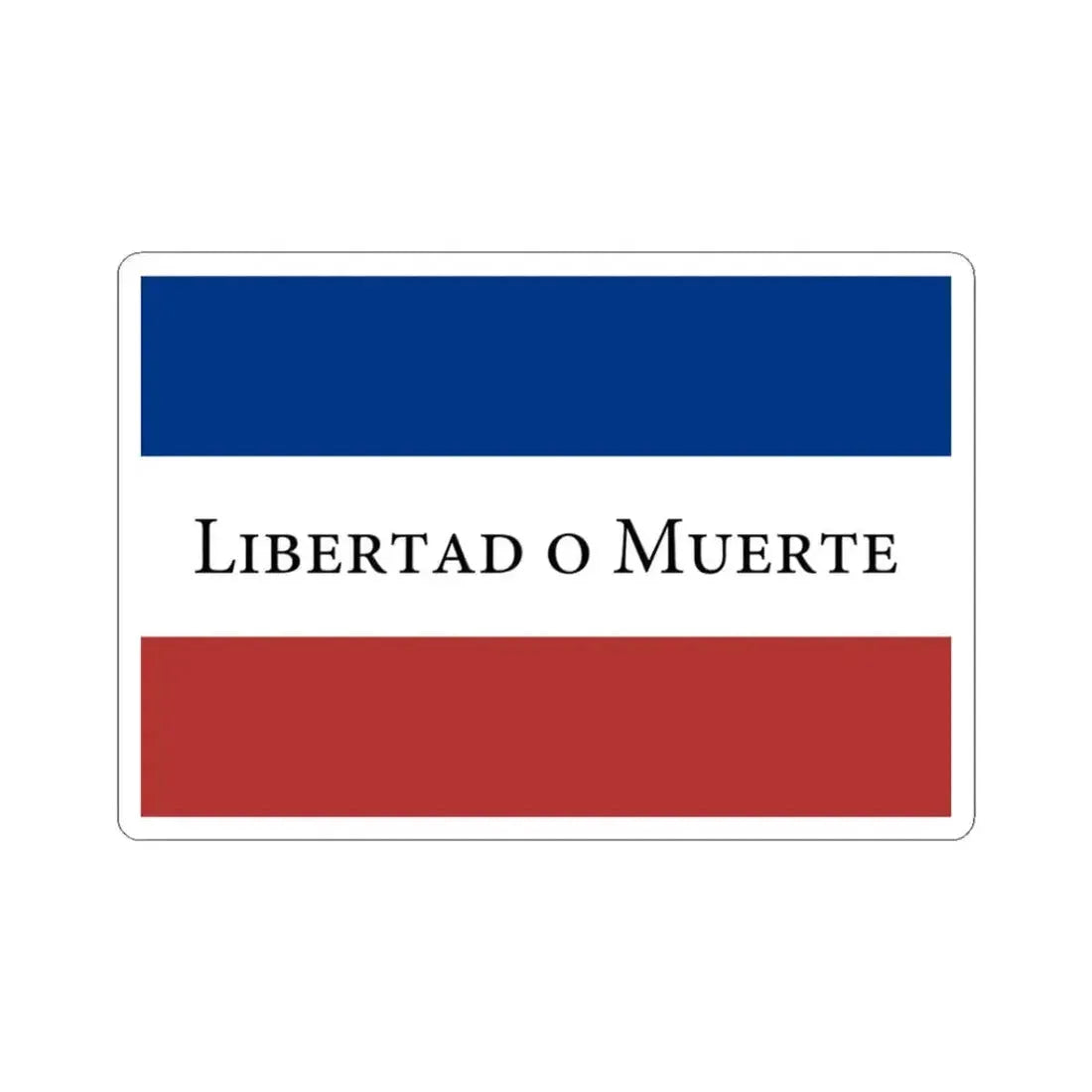 Flag of the Treinta y Tres (Argentina) STICKER Vinyl Kiss-Cut Decal 3 Inch White - The Sticker Space