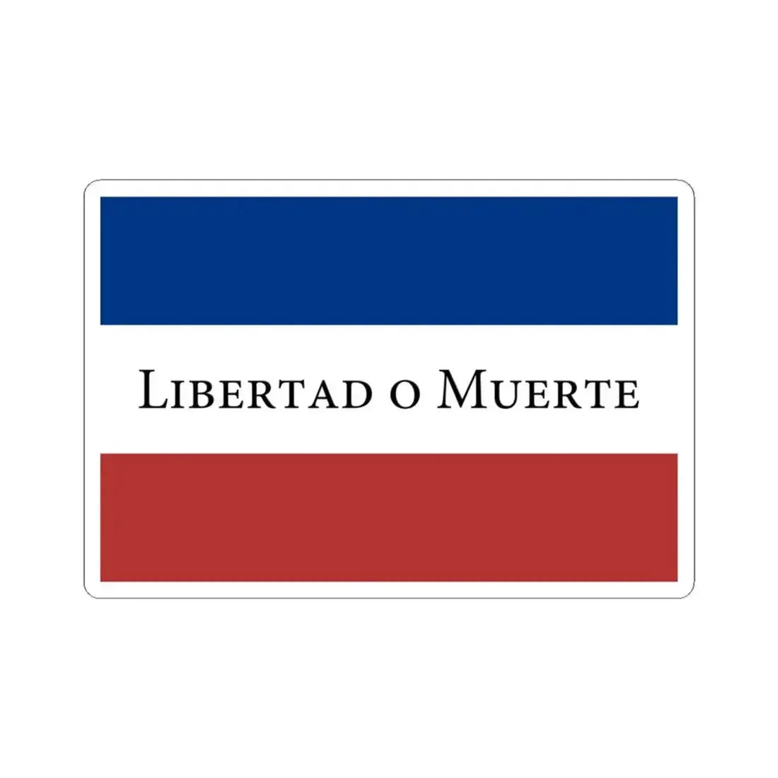 Flag of the Treinta y Tres (Argentina) STICKER Vinyl Kiss-Cut Decal 4 Inch White - The Sticker Space