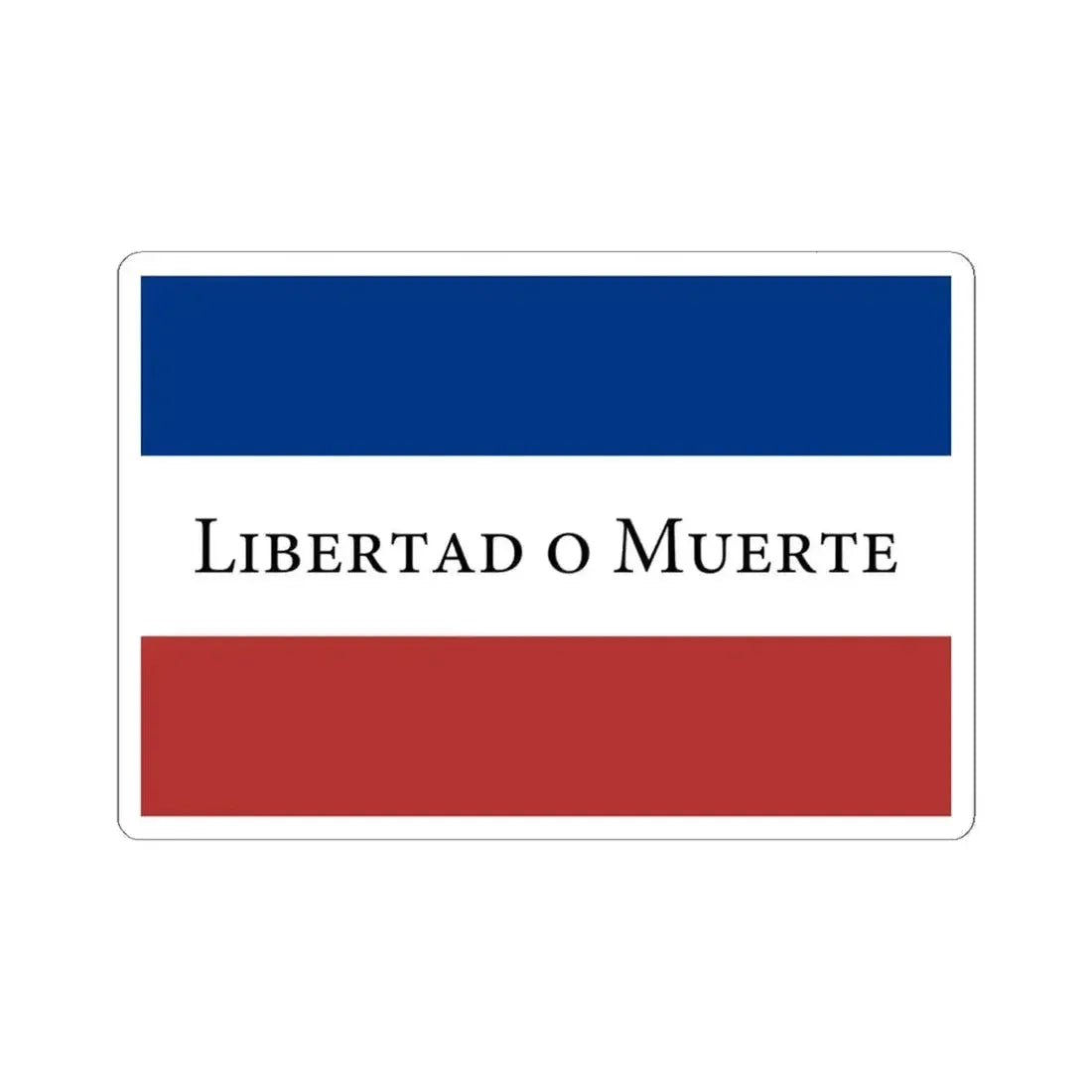 Flag of the Treinta y Tres (Argentina) STICKER Vinyl Kiss-Cut Decal 6 Inch White - The Sticker Space