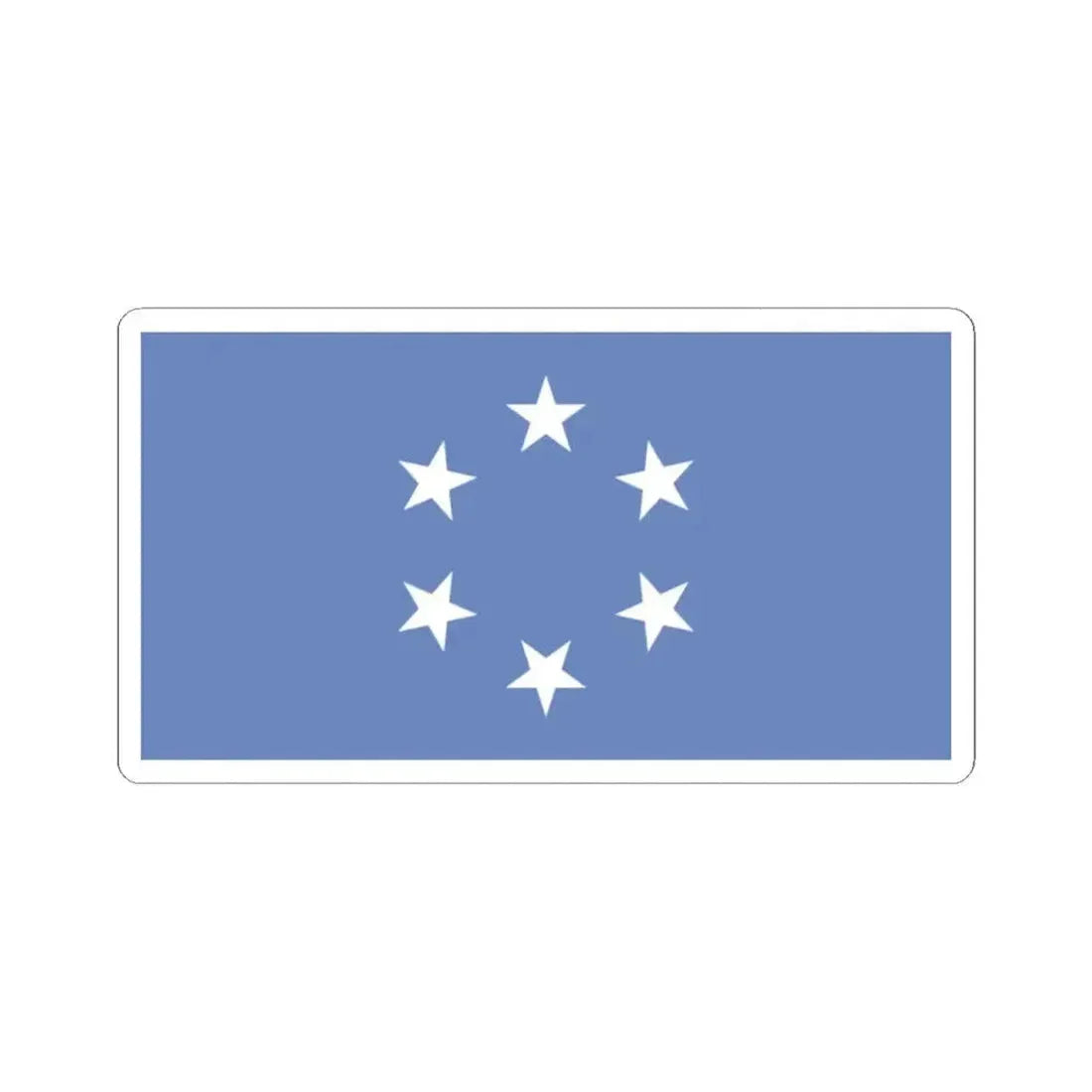 Flag of the Trust Territory of the Pacific Islands (United States) STICKER Vinyl Kiss-Cut Decal 2 Inch White - The Sticker Space