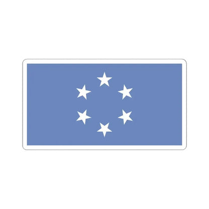 Flag of the Trust Territory of the Pacific Islands (United States) STICKER Vinyl Kiss-Cut Decal 6 Inch White - The Sticker Space