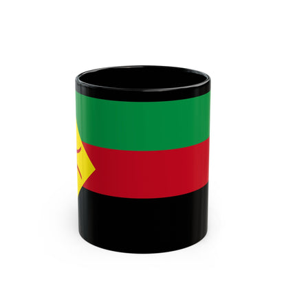 Flag of The Tuareg people Flag of Azawad - Black Coffee Mug-11oz-The Sticker Space