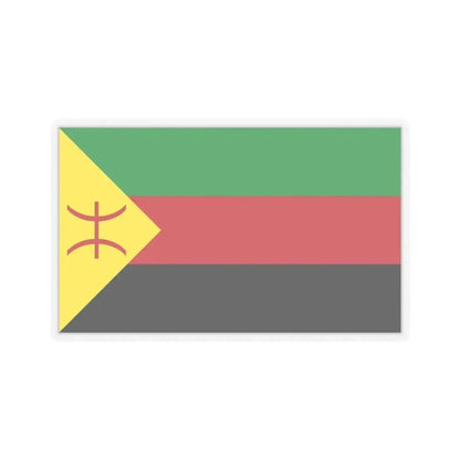 Flag of The Tuareg people Flag of Azawad - STICKER Vinyl Kiss-Cut Decal 6 Inch Transparent - The Sticker Space