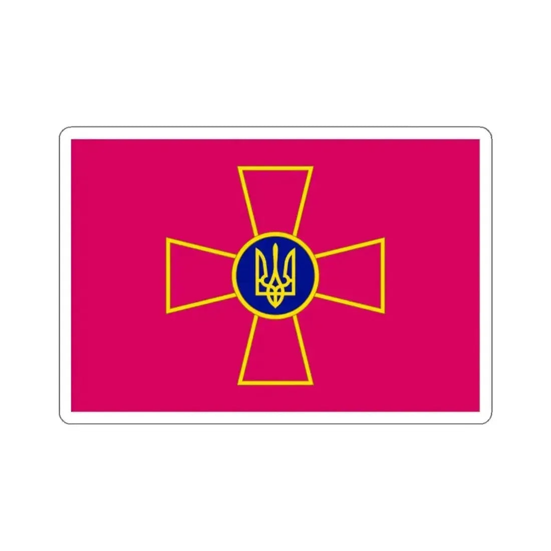 Flag of the Ukrainian Armed Forces STICKER Vinyl Die-Cut Decal 2 Inch - The Sticker Space
