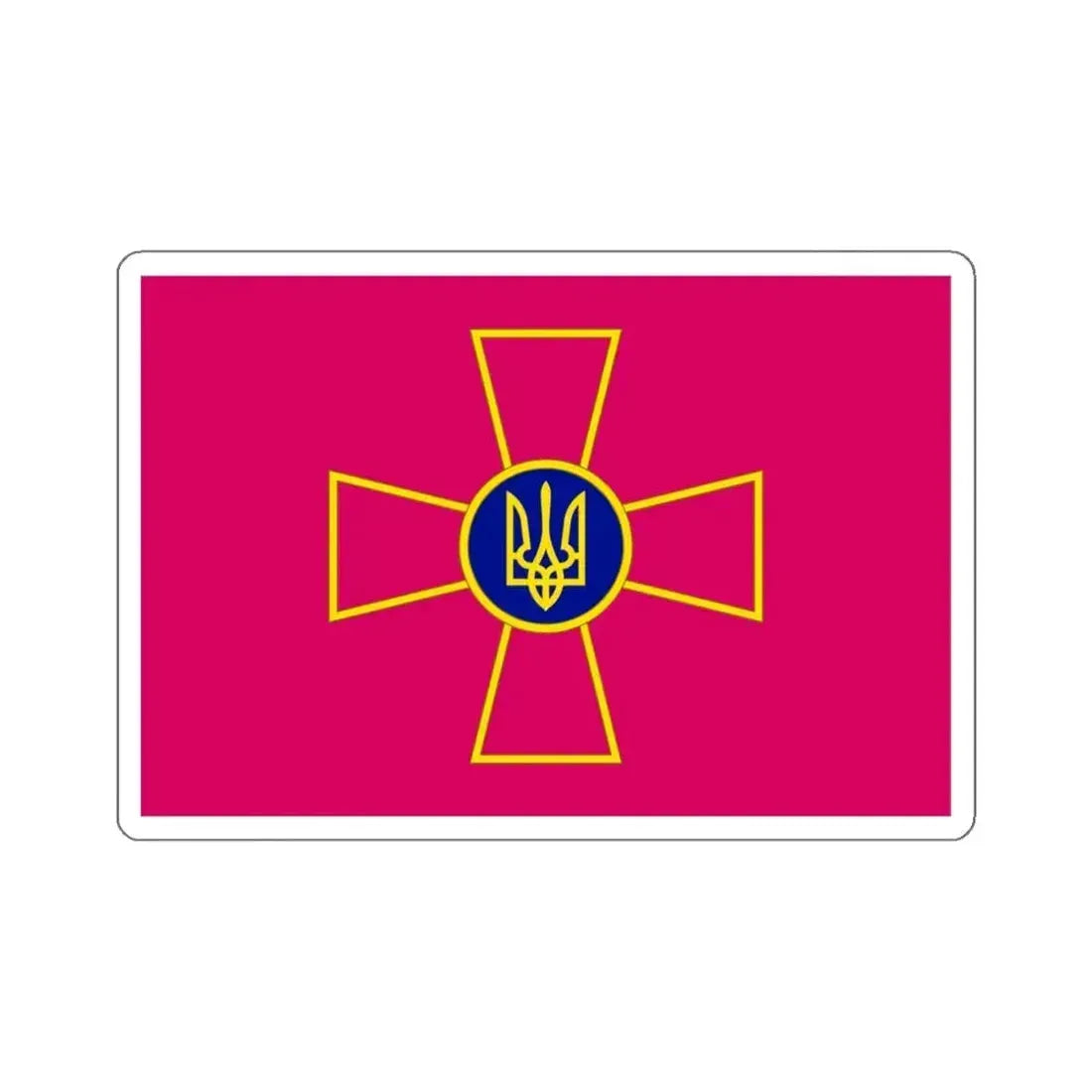 Flag of the Ukrainian Armed Forces STICKER Vinyl Die-Cut Decal 3 Inch - The Sticker Space
