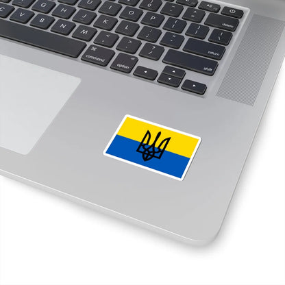 Flag of the Ukrainian National Army (Ukraine) STICKER Vinyl Kiss-Cut Decal - The Sticker Space