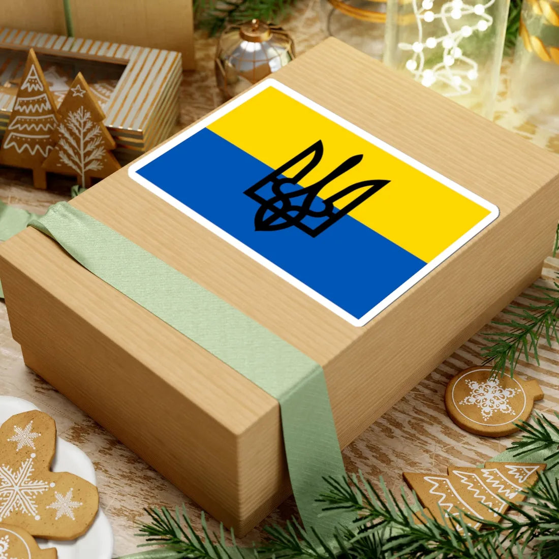 Flag of the Ukrainian National Army (Ukraine) STICKER Vinyl Kiss-Cut Decal - The Sticker Space