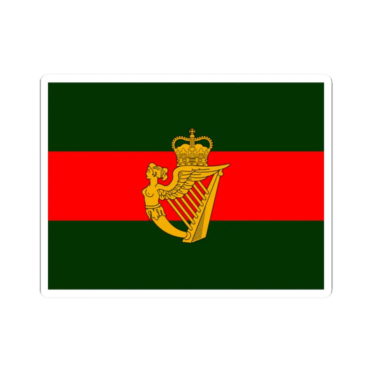 Flag of the Ulster Defence Regiment (Ireland) STICKER Vinyl Kiss-Cut Decal 2 Inch White - The Sticker Space