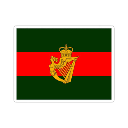 Flag of the Ulster Defence Regiment (Ireland) STICKER Vinyl Kiss-Cut Decal 4 Inch White - The Sticker Space