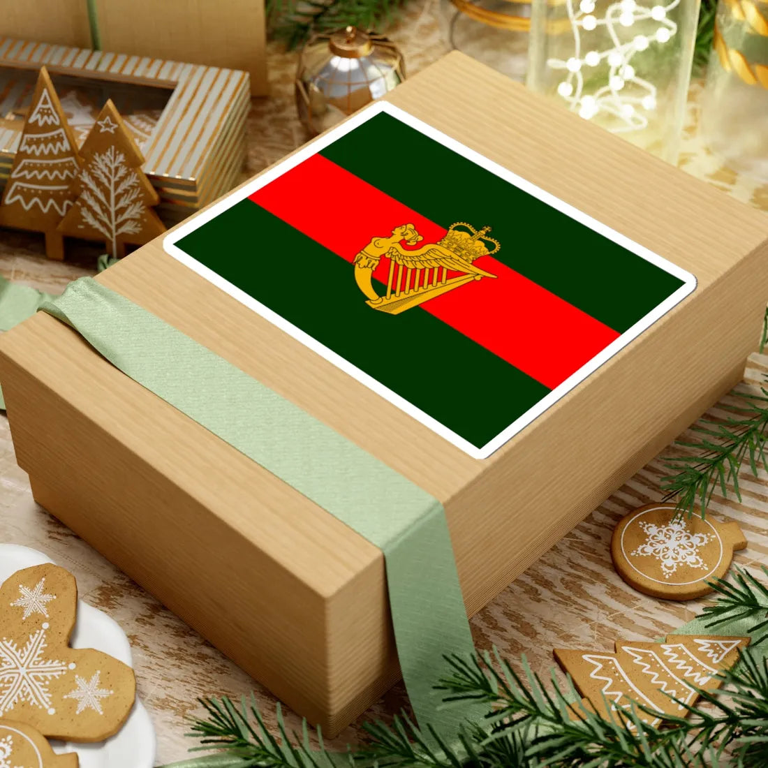 Flag of the Ulster Defence Regiment (Ireland) STICKER Vinyl Kiss-Cut Decal - The Sticker Space