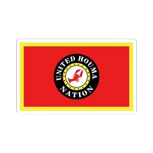 Flag of the United Houma Nation (United States) STICKER Vinyl Kiss-Cut Decal 2 Inch White - The Sticker Space