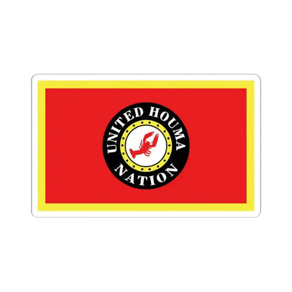 Flag of the United Houma Nation (United States) STICKER Vinyl Kiss-Cut Decal 3 Inch White - The Sticker Space