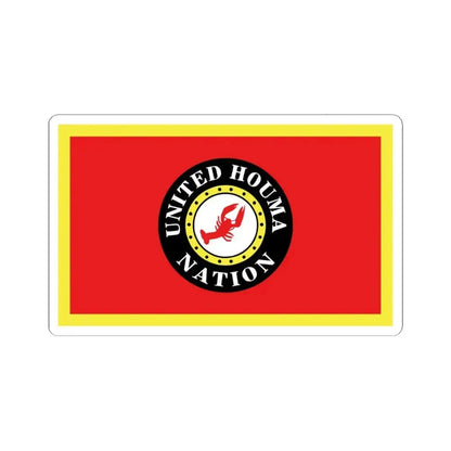 Flag of the United Houma Nation (United States) STICKER Vinyl Kiss-Cut Decal 6 Inch White - The Sticker Space