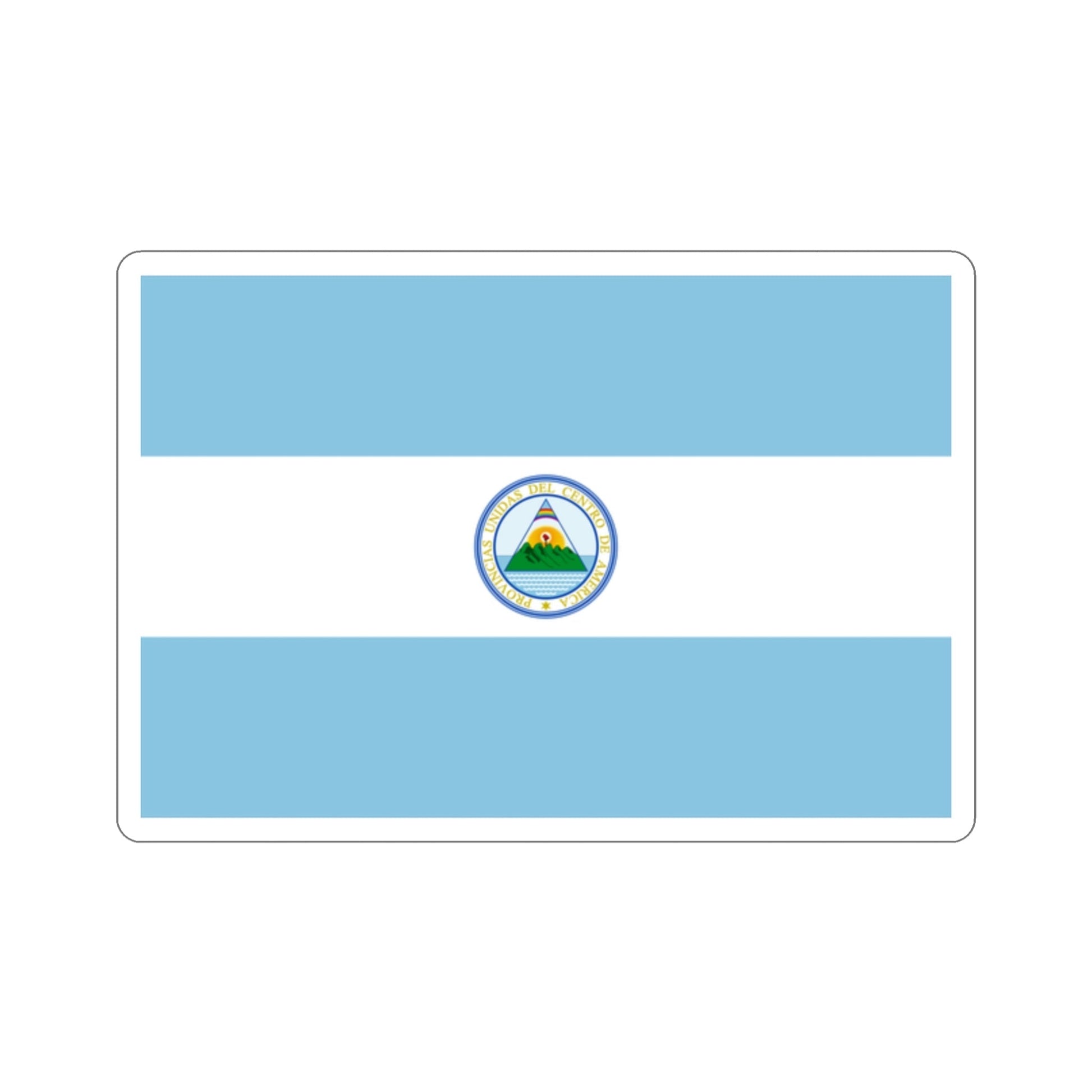 Flag of the United Provinces of Central America STICKER Vinyl Die-Cut Decal-2 Inch-The Sticker Space