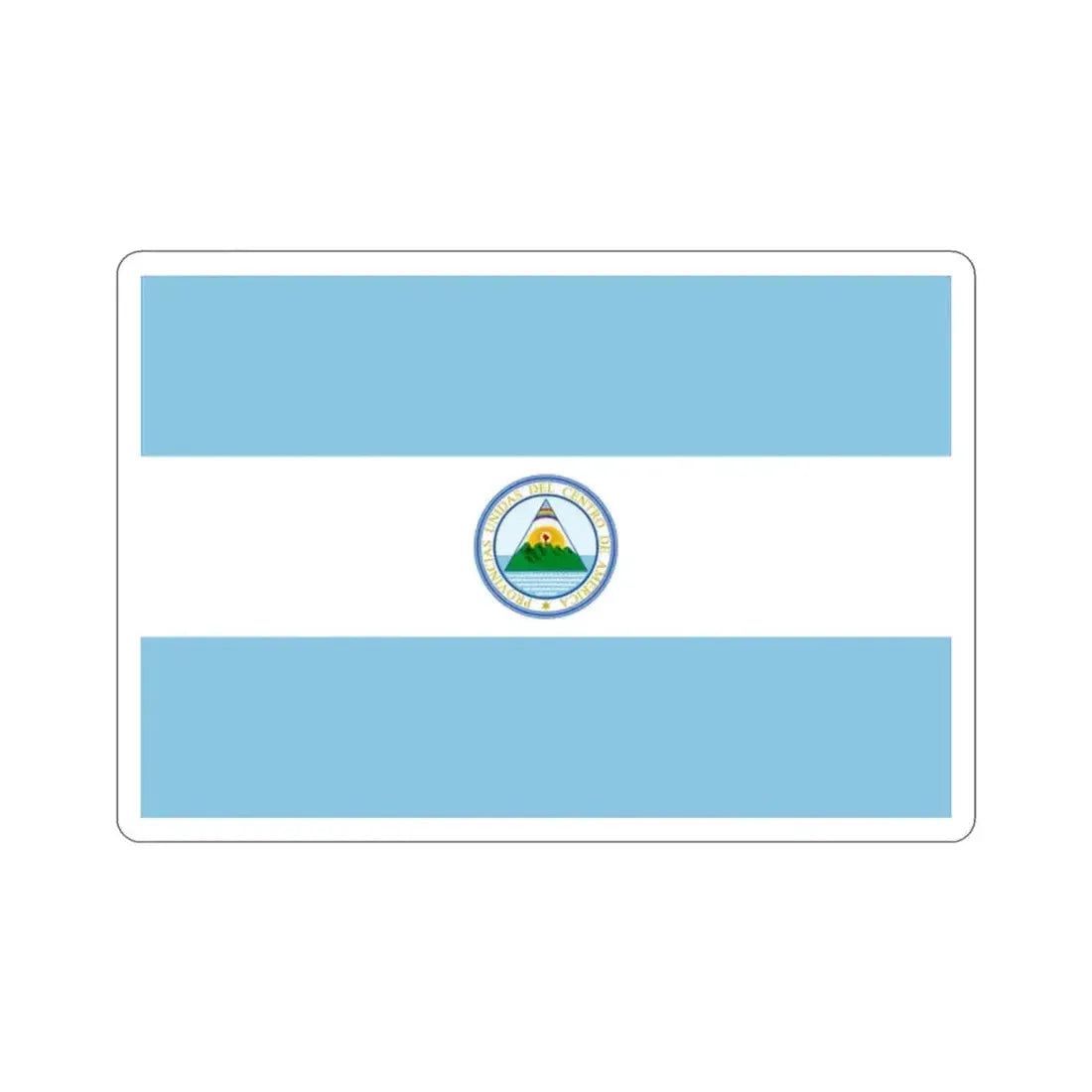 Flag of the United Provinces of Central America STICKER Vinyl Die-Cut Decal 2 Inch - The Sticker Space