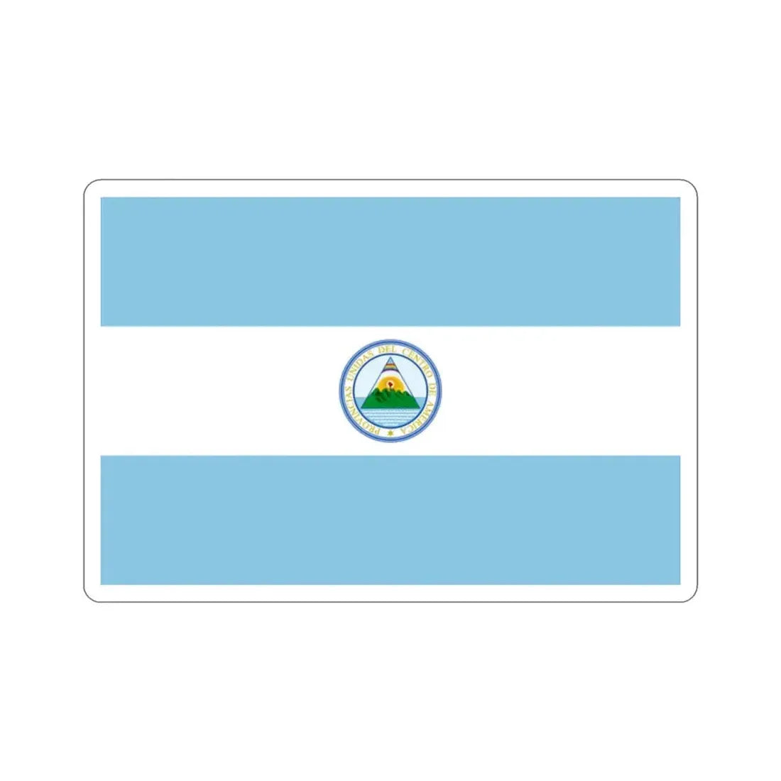 Flag of the United Provinces of Central America STICKER Vinyl Die-Cut Decal 2 Inch - The Sticker Space
