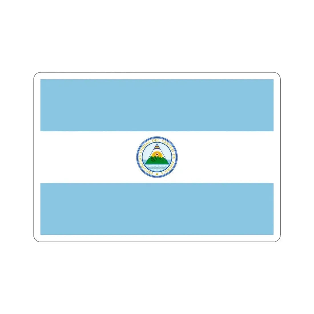 Flag of the United Provinces of Central America STICKER Vinyl Die-Cut Decal 3 Inch - The Sticker Space