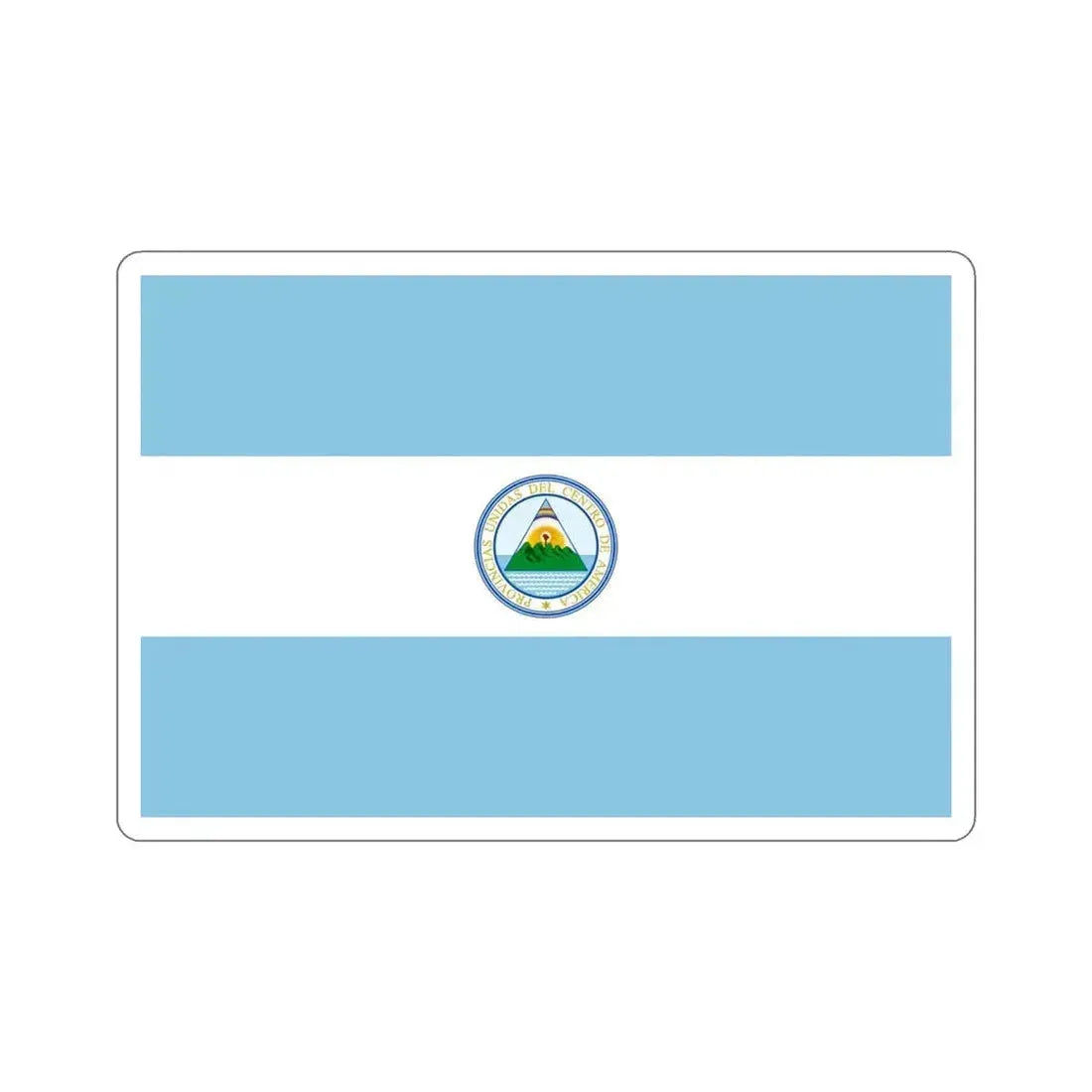 Flag of the United Provinces of Central America STICKER Vinyl Die-Cut Decal 4 Inch - The Sticker Space