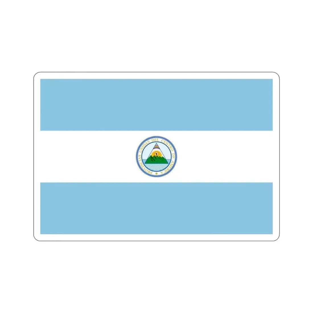 Flag of the United Provinces of Central America STICKER Vinyl Die-Cut Decal 5 Inch - The Sticker Space