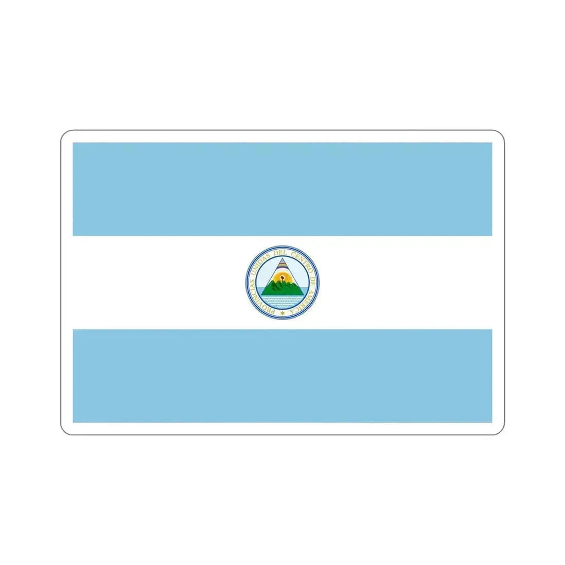 Flag of the United Provinces of Central America STICKER Vinyl Die-Cut Decal 6 Inch - The Sticker Space