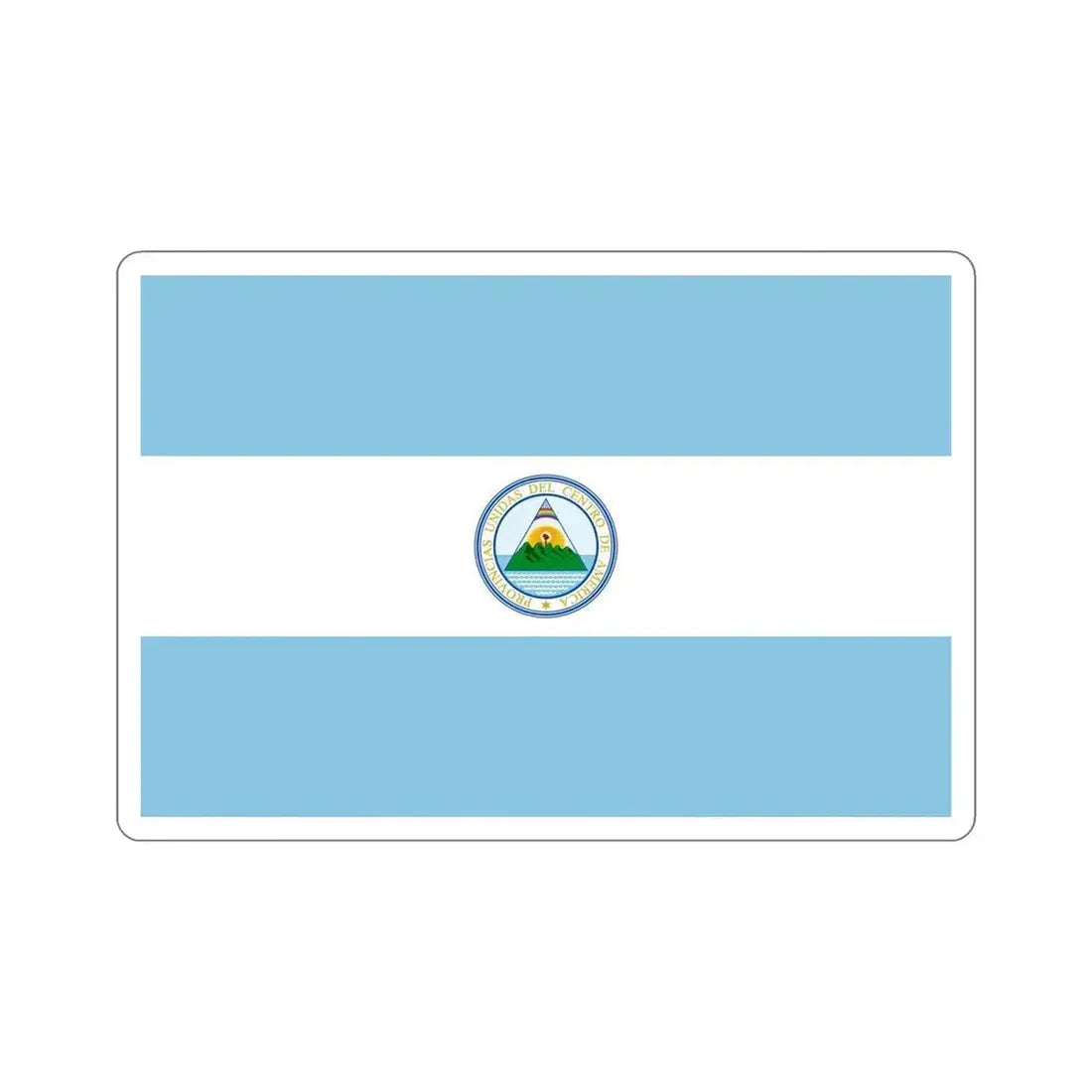 Flag of the United Provinces of Central America STICKER Vinyl Die-Cut Decal 6 Inch - The Sticker Space
