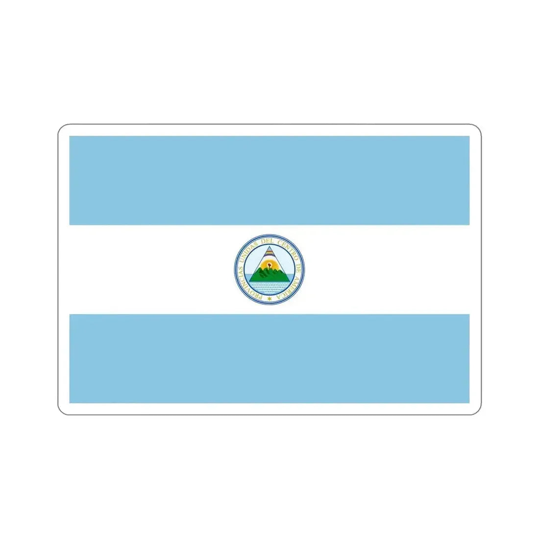 Flag of the United Provinces of Central America STICKER Vinyl Die-Cut Decal - The Sticker Space