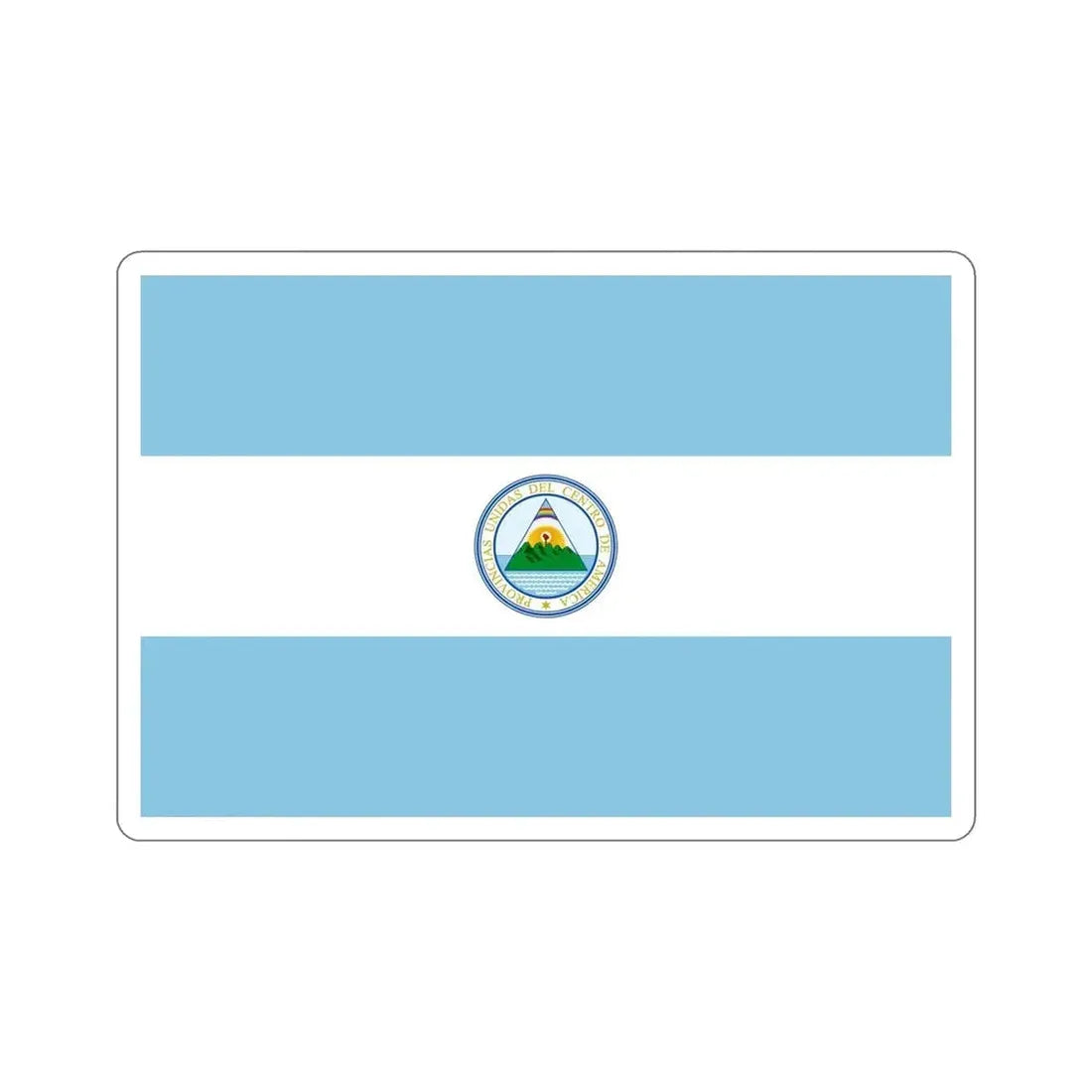 Flag of the United Provinces of Central America STICKER Vinyl Die-Cut Decal - The Sticker Space