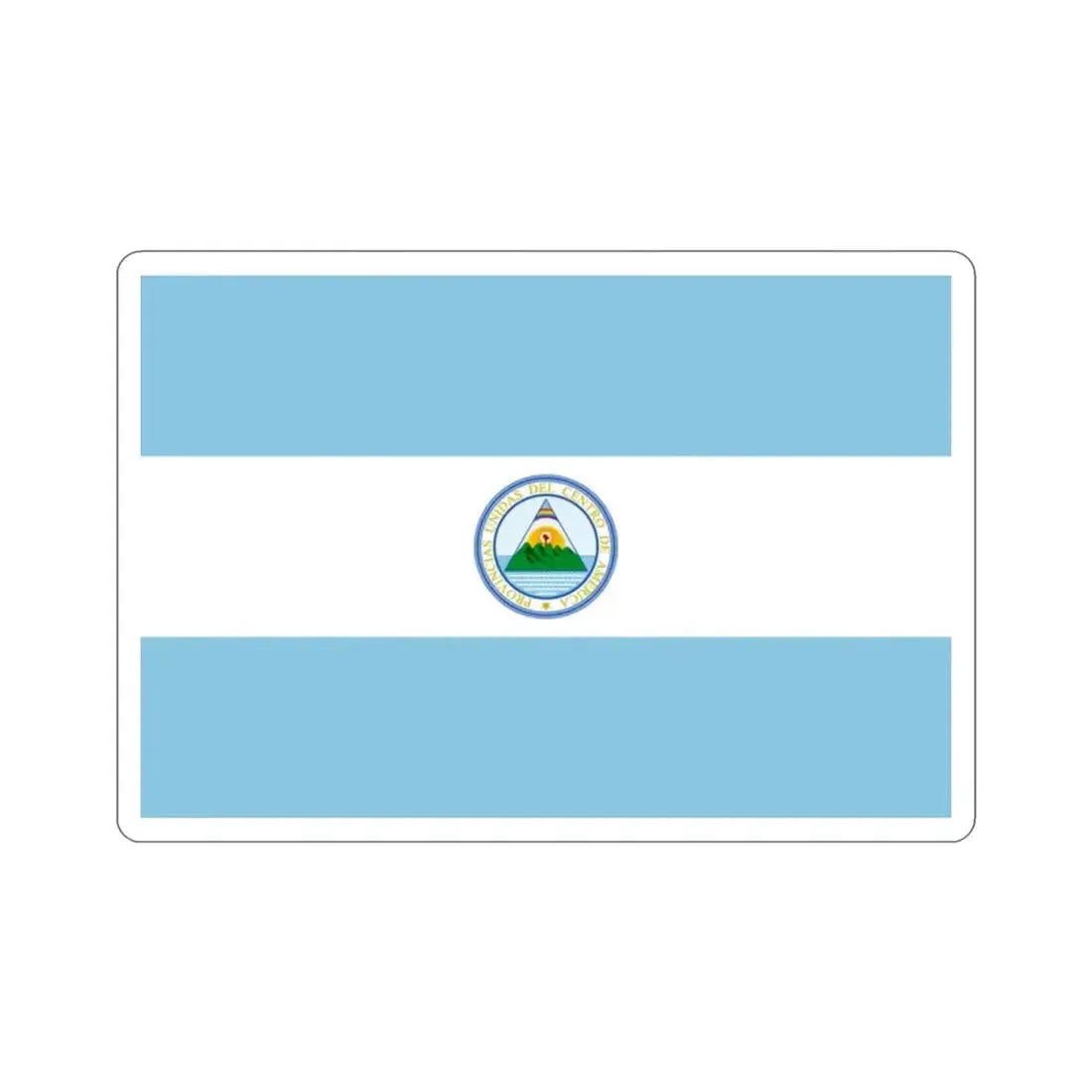 Flag of the United Provinces of Central America STICKER Vinyl Die-Cut Decal - The Sticker Space