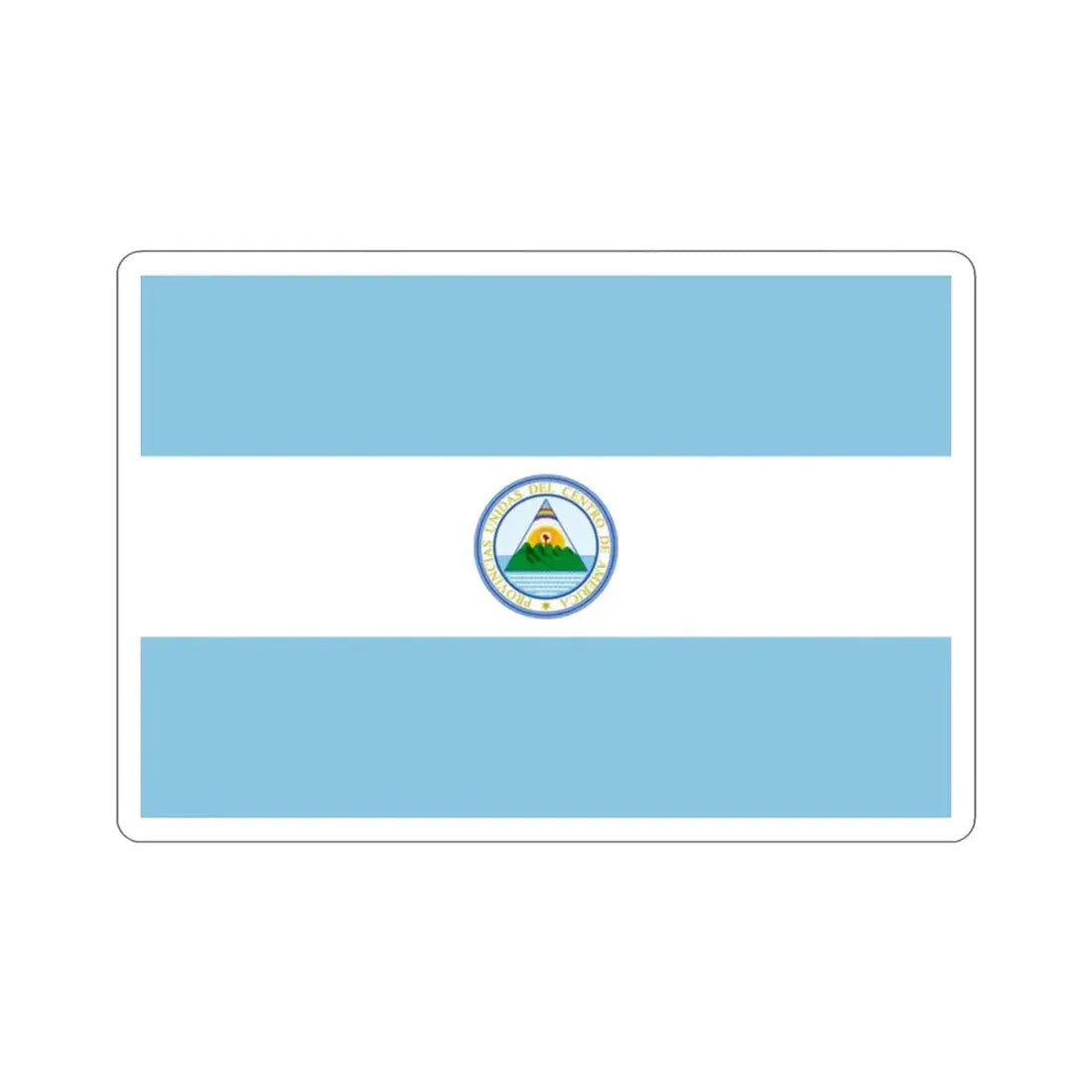 Flag of the United Provinces of Central America STICKER Vinyl Die-Cut Decal - The Sticker Space