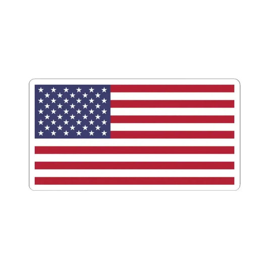 Flag of the United States 2-1 aspect ratio (United States) STICKER Vinyl Kiss-Cut Decal 2 Inch White - The Sticker Space