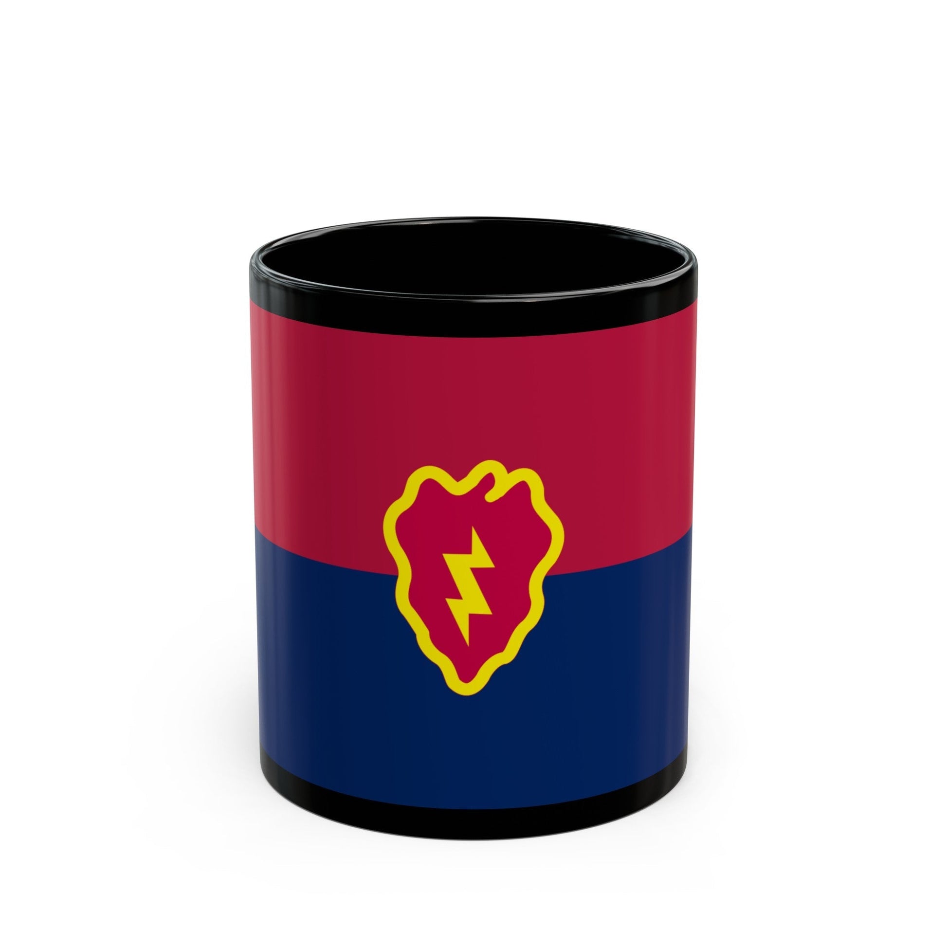 Flag of the United States 25th Infantry Division (U.S. Army) Black Coffee Mug-11oz-The Sticker Space