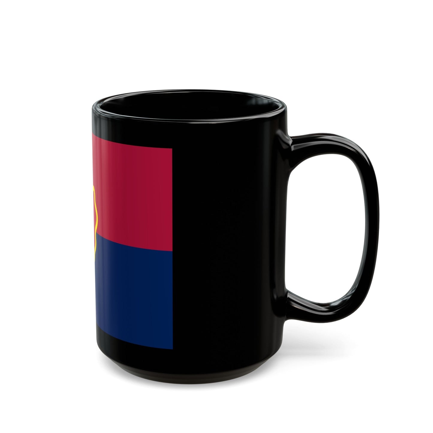 Flag of the United States 25th Infantry Division (U.S. Army) Black Coffee Mug-The Sticker Space