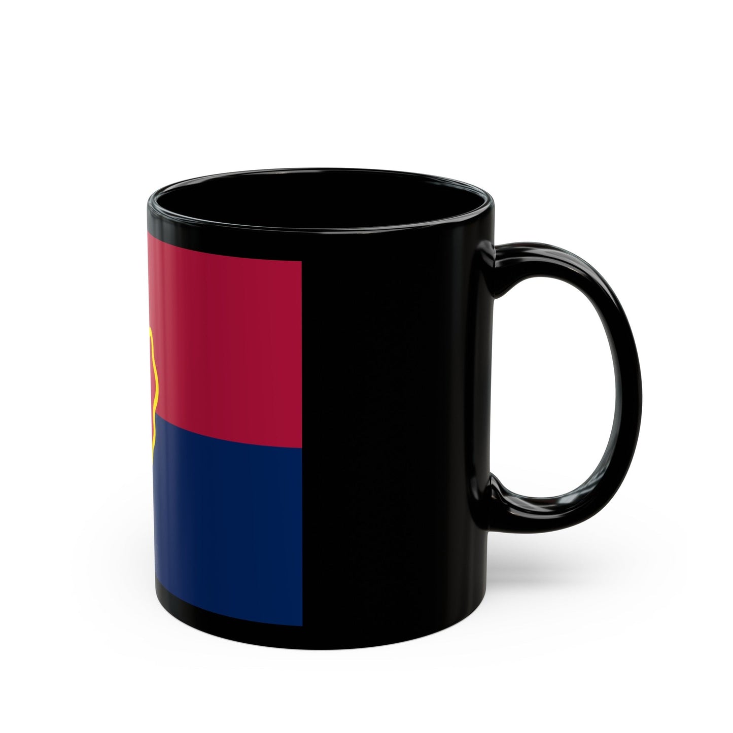 Flag of the United States 25th Infantry Division (U.S. Army) Black Coffee Mug-The Sticker Space