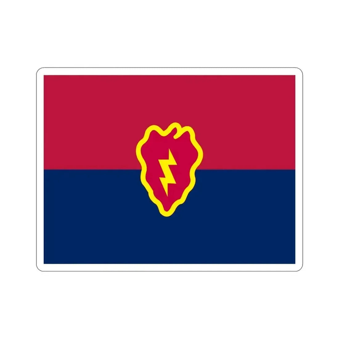 Flag of the United States 25th Infantry Division (U.S. Army) STICKER Vinyl Die-Cut Decal 4 Inch - The Sticker Space