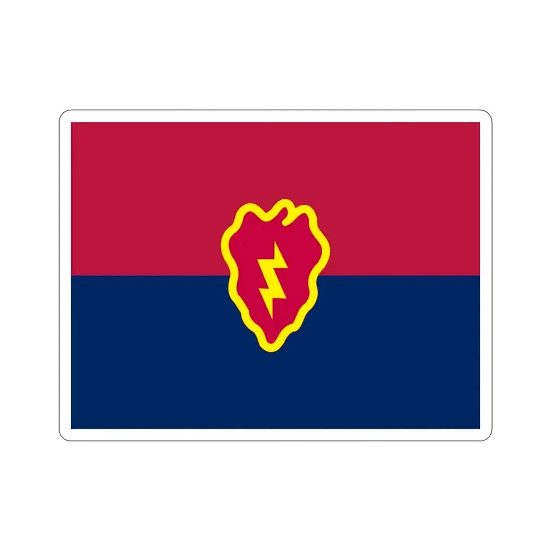 Flag of the United States 25th Infantry Division (U.S. Army) STICKER Vinyl Die-Cut Decal 6 Inch - The Sticker Space